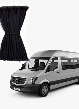 Шторки салона sprinter w906/907 (2006-2025) длинная база черные