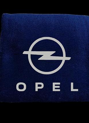 Полотенце с вышивкой махровое банное 70*140 темно-синий автомобилисту опель opel 00451