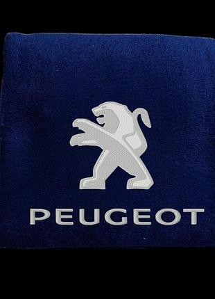 Полотенце с вышивкой махровое банное 70*140 темно-синий автомобилисту пежо peugeot 00451