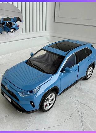 Детская машинка металлическая инерционная ap-2008 toyota rav4 1:22 синій