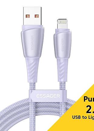 Кабель для быстрой зарядки iphone usb - lightning 2.4a 1м. зарядный зарядка провод шнур на айфон лайтнинг vre3