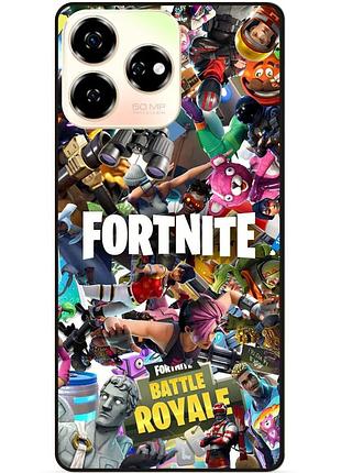 Чехол силиконовый бампер для zte nubia v60 с картинкой fortnite фортнайт