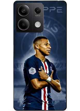 Чехол силиконовый бампер для xiaomi redmi note 13 4g с рисунком мбаппе псж mbappe