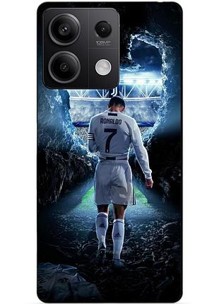 Чехол силиконовый бампер для xiaomi redmi note 13 4g с рисунком ronaldo роналдо