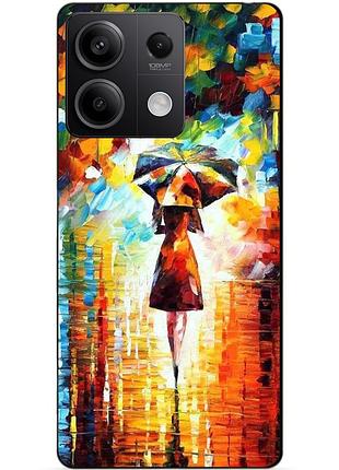 Силіконовий чохол бампер для xiaomi redmi note 13 4g з малюнком прогулянка