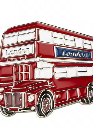 Значок червоний двоповерховий автобус лондон red bus london брошка лондонський даблдекер рутмайстр машина великобританія great britain