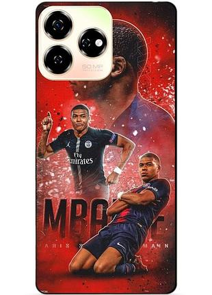 Силіконовий бампер чохол для zte nubia v60 з малюнком мбаппе псж mbappe