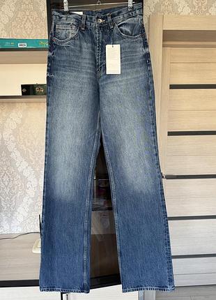 Новые джинсы zara bootcut full length