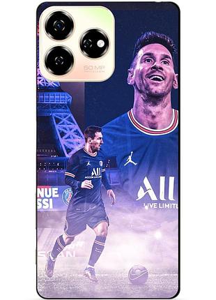 Силіконовий чохол бампер для zte nubia v60 з малюнком messi psg мессі