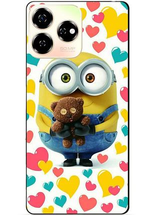 Чехол силиконовый бампер для zte nubia v60 с рисунком миньон боб minion