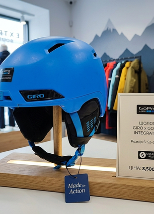 Горнолыжный шлем giro x gopro - твоя яркая защита на склонах! 🏔️