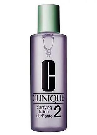 Лосьйон clinique clarifying lotion 2 (400 мл) для комбінованої шкіри | оригінал, європа