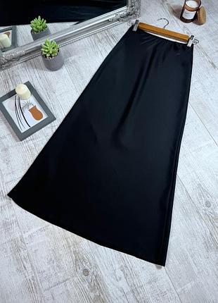 Сатиновая миди юбка от asos