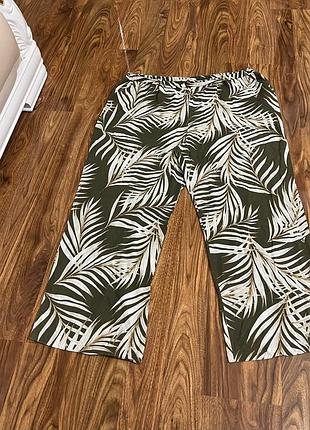 Штани широкі льон віскоза