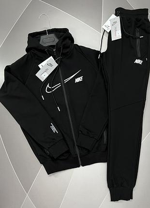 Костюм спортивный мужской тонкий трикотаж nike в норма,батал,супербатал