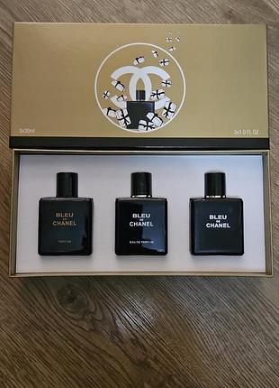 Набір bleu de chanel (3 × 30 мл)