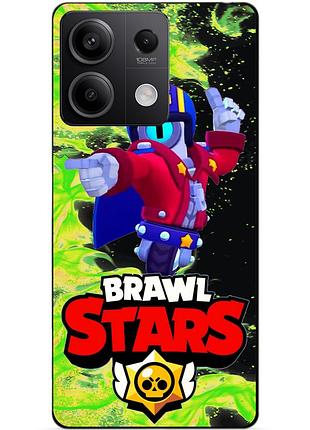 Силіконовий бампер чохол для xiaomi redmi note 13 4g з героєм бравл ст'ю