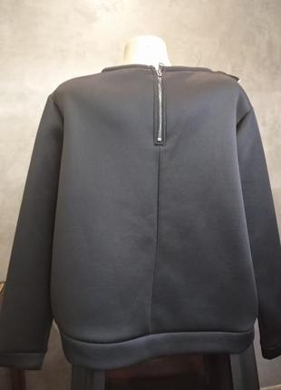 Брендовая кофта из неопрена,свитшот , 22 р, батал, m&s 3