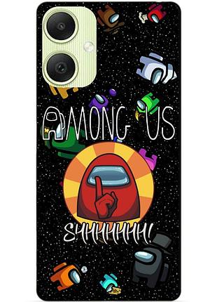Силіконовий чохол бампер для samsung a05 з малюнком among us амонг ас