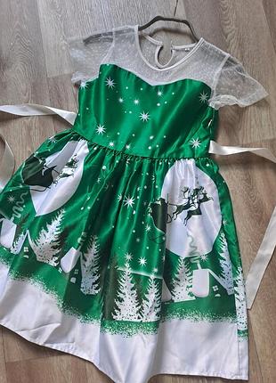 Платье детское новогоднее 2