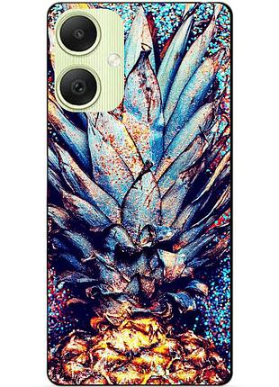 Силиконовый чехол бампер для samsung a05 с рисунком ананас