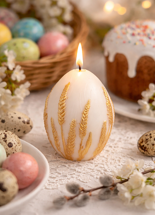 Свічки до пасхального столу, воскові свічки, свічка великодня