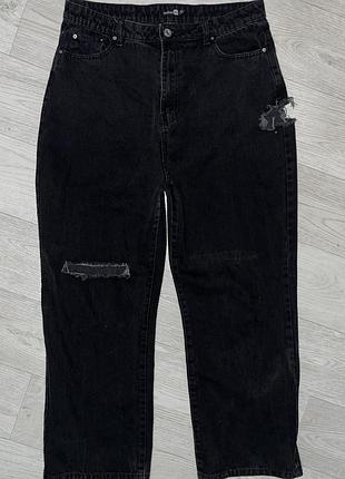 Джинсы коттоновые хxl 16р. 34p высокая посадка