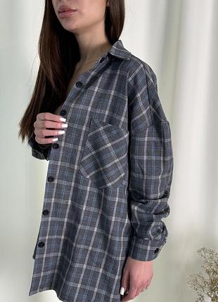 Сорочка жіноча 100% коттон. графіт, блакитна. s, m, l, xl