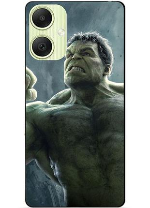 Силиконовый чехол бампер для samsung a05 с рисунком халк marvel hulk