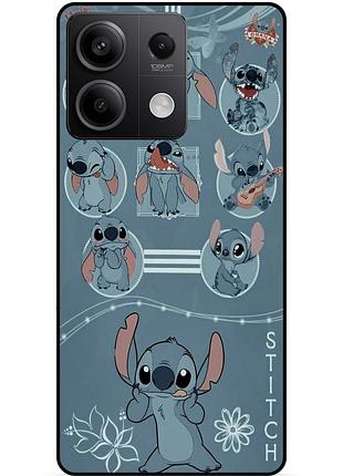 Чехол силиконовый бампер для xiaomi redmi note 13 pro 4g с картинкой стич stitch