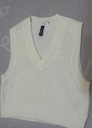 Вʼязаний жилет h&m