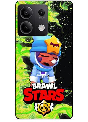Силіконовий бампер чохол для xiaomi redmi note 13 pro 4g з героєм бравл сонний сенді