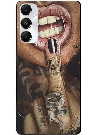 Силиконовый чехол бампер для samsung a05s с рисунком swag