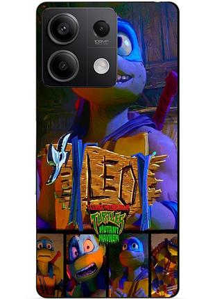 Силіконовий чохол бампер для xiaomi redmi note 13 pro 4g з малюнком лео leo черепашки ніндзя