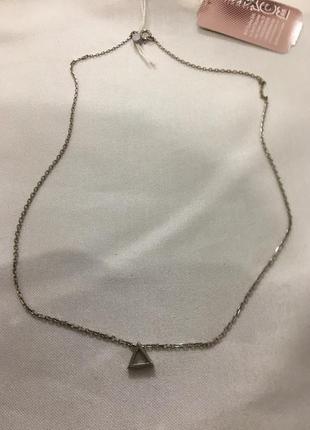 Колье серебряное