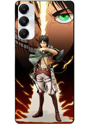 Силиконовый чехол бампер для samsung a05s с рисунком атака титанов attack on titan