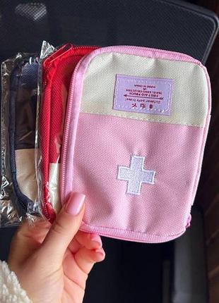 Органайзер для лекарств аптечка 18*13*2cм medical kit and 5546 розовая top shop ua_