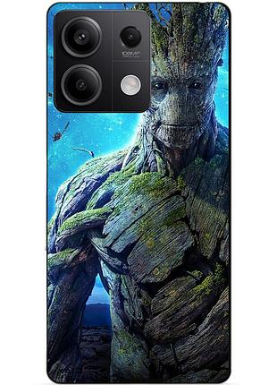 Силіконовий чохол бампер для xiaomi redmi note 13 pro 4g з малюнком грут groot стражі галактики