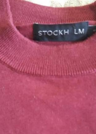Новый шикарный свитер  "stockh lm"    -100% шерсти мериносов5 фото