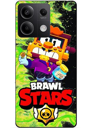 Чехол силиконовый бампер для xiaomi redmi note 13 pro 4g с героем бравл грифф