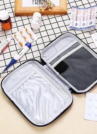 Органайзер для лекарств аптечка 18*13*2cм medical kit and 5546 синяя top shop ua_