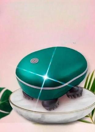 Электрический 3d массажер smart scalp на аккумуляторе зеленый top shop ua_