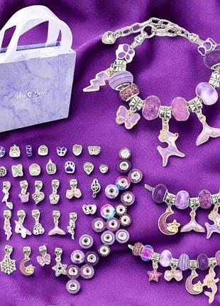 Набір для створення браслетів pandora the best фіолетовий top shop ua_