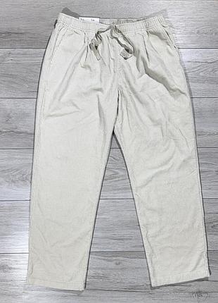Нові жіноча вельветові спортивні штани uniqlo corduroy relaxed ankle pants, xl, оригінал