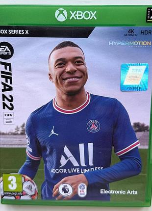Fifa 22, б/у, русская версия - диск для xbox series x