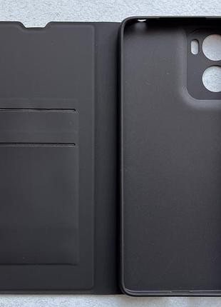 Motorola moto g06 power чехол-книжка wave flap чёрный высококачественная искусственная кожа слоты для карт