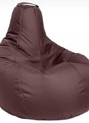 Кресло бескаркасное груша-xxl 100х140, внут.чехол, ткань оксфорд, коричневый
