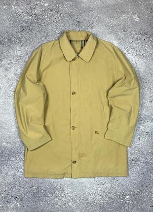 Мужское винтажное пальто burberrys (1856) car coat nova check оригинал