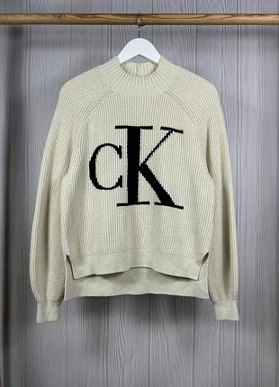 Ck calvin klein jeans шикарний оригінальний светр з преміум тканини