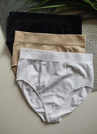 Высокие бесшовные трусы трусики primark.